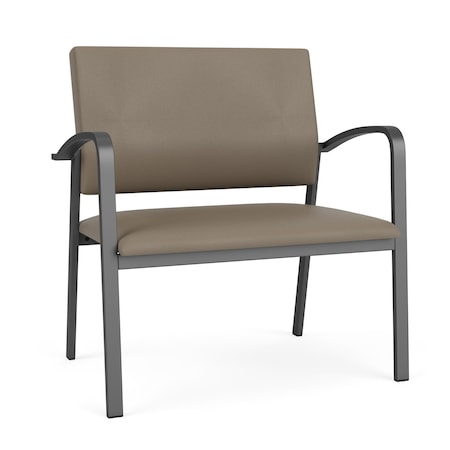 Lesro Newport Bariatric Chair Metal Frame, Charcoal, MD Farro Upholstery NP1401